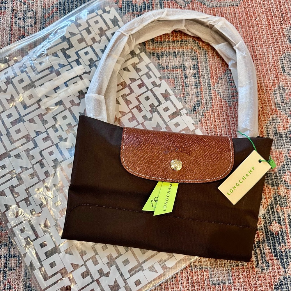 Longchamp Brown Foldable Nylon Tote “Le Pliage” - Picture 2 of 10